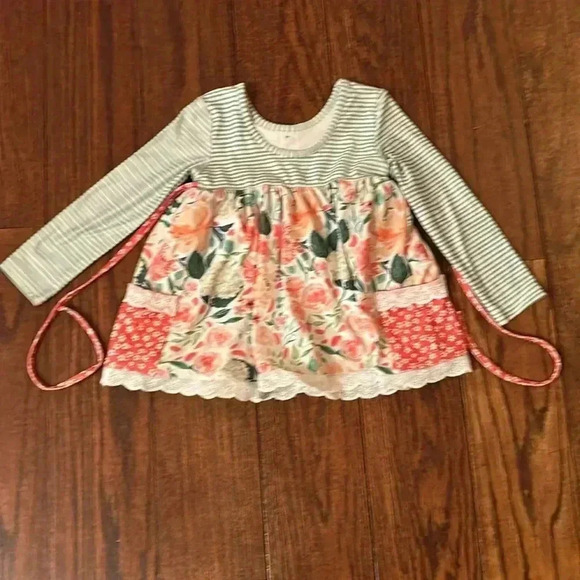 Cheeky Plum Dress/Top Eyelet On Hem Of Dress & Pockets Size 3T - Picture 1 of 9